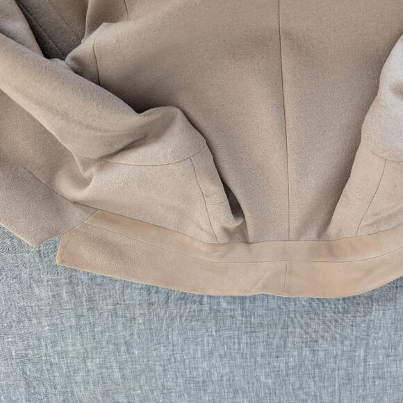 All Saints US Size 2 Wool Lyla Pea Coat in Camel Color - Picture 11 of 16